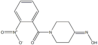 1-(2-nitrobenzoyl)piperidin-4-one oxime,,结构式