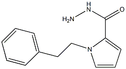 1-(2-phenylethyl)-1H-pyrrole-2-carbohydrazide 结构式