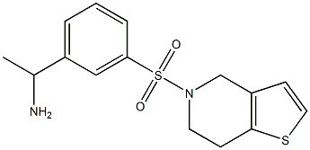 1-(3-{4H,5H,6H,7H-thieno[3,2-c]pyridine-5-sulfonyl}phenyl)ethan-1-amine Structure