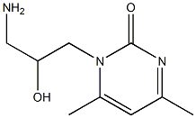 1-(3-amino-2-hydroxypropyl)-4,6-dimethylpyrimidin-2(1H)-one