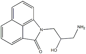 1-(3-amino-2-hydroxypropyl)benzo[cd]indol-2(1H)-one 结构式