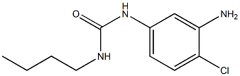 1-(3-amino-4-chlorophenyl)-3-butylurea 化学構造式