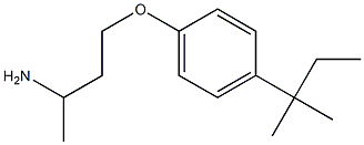 1-(3-aminobutoxy)-4-(2-methylbutan-2-yl)benzene Structure
