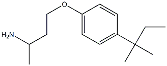 1-(3-aminobutoxy)-4-(2-methylbutan-2-yl)benzene Struktur