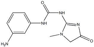 1-(3-aminophenyl)-3-(1-methyl-4-oxo-4,5-dihydro-1H-imidazol-2-yl)urea Structure