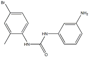 1-(3-aminophenyl)-3-(4-bromo-2-methylphenyl)urea Structure