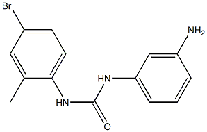 1-(3-aminophenyl)-3-(4-bromo-2-methylphenyl)urea,,结构式