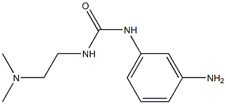 1-(3-aminophenyl)-3-[2-(dimethylamino)ethyl]urea Struktur