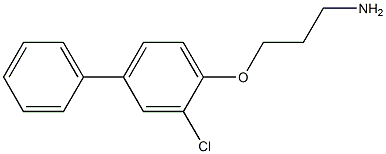 1-(3-aminopropoxy)-2-chloro-4-phenylbenzene Structure