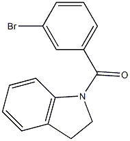 1-(3-bromobenzoyl)indoline 化学構造式