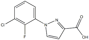 1-(3-chloro-2-fluorophenyl)-1H-pyrazole-3-carboxylic acid Struktur