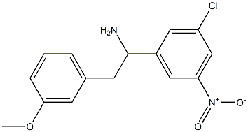 1-(3-chloro-5-nitrophenyl)-2-(3-methoxyphenyl)ethan-1-amine