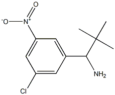 1-(3-chloro-5-nitrophenyl)-2,2-dimethylpropan-1-amine 结构式