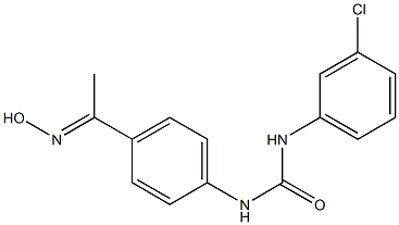 1-(3-chlorophenyl)-3-{4-[1-(hydroxyimino)ethyl]phenyl}urea Structure