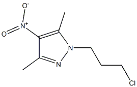 1-(3-chloropropyl)-3,5-dimethyl-4-nitro-1H-pyrazole Structure