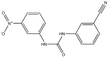 1-(3-cyanophenyl)-3-(3-nitrophenyl)urea,,结构式