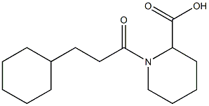 1-(3-cyclohexylpropanoyl)piperidine-2-carboxylic acid|