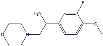 1-(3-fluoro-4-methoxyphenyl)-2-(morpholin-4-yl)ethan-1-amine Structure