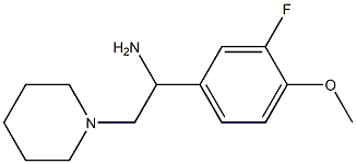 1-(3-fluoro-4-methoxyphenyl)-2-(piperidin-1-yl)ethan-1-amine