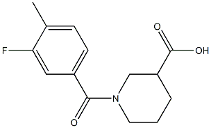 1-(3-fluoro-4-methylbenzoyl)piperidine-3-carboxylic acid