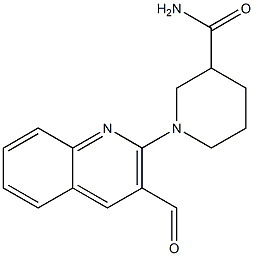 1-(3-formylquinolin-2-yl)piperidine-3-carboxamide Structure