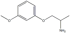 1-(3-methoxyphenoxy)propan-2-amine,,结构式