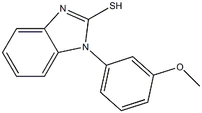 1-(3-methoxyphenyl)-1H-1,3-benzodiazole-2-thiol 化学構造式