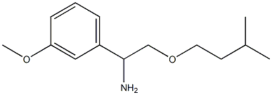 1-(3-methoxyphenyl)-2-(3-methylbutoxy)ethan-1-amine,,结构式