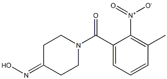 1-(3-methyl-2-nitrobenzoyl)piperidin-4-one oxime 结构式