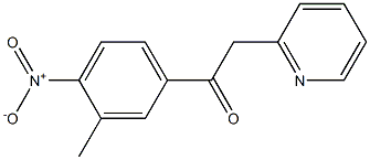 1-(3-methyl-4-nitrophenyl)-2-(pyridin-2-yl)ethan-1-one Structure