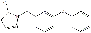 1-(3-phenoxybenzyl)-1H-pyrazol-5-amine Structure