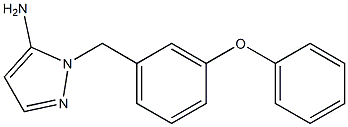 1-(3-phenoxybenzyl)-1H-pyrazol-5-amine Struktur