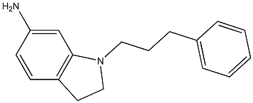 1-(3-phenylpropyl)-2,3-dihydro-1H-indol-6-amine Struktur