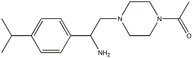 1-(4-{2-amino-2-[4-(propan-2-yl)phenyl]ethyl}piperazin-1-yl)ethan-1-one Struktur