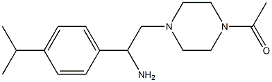 1-(4-{2-amino-2-[4-(propan-2-yl)phenyl]ethyl}piperazin-1-yl)ethan-1-one|