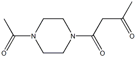 1-(4-acetylpiperazin-1-yl)butane-1,3-dione 化学構造式