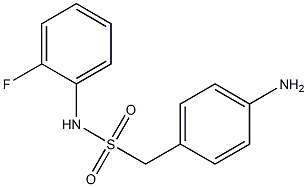 1-(4-aminophenyl)-N-(2-fluorophenyl)methanesulfonamide 结构式