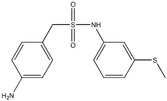 1-(4-aminophenyl)-N-[3-(methylsulfanyl)phenyl]methanesulfonamide