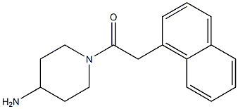 1-(4-aminopiperidin-1-yl)-2-(naphthalen-1-yl)ethan-1-one 化学構造式