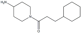 1-(4-aminopiperidin-1-yl)-3-cyclohexylpropan-1-one Structure