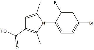 1-(4-bromo-2-fluorophenyl)-2,5-dimethyl-1H-pyrrole-3-carboxylic acid