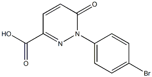 1-(4-bromophenyl)-6-oxo-1,6-dihydropyridazine-3-carboxylic acid Struktur