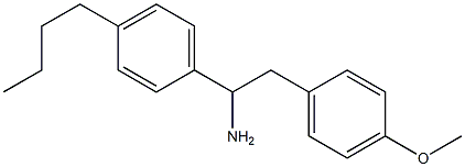 1-(4-butylphenyl)-2-(4-methoxyphenyl)ethan-1-amine Struktur