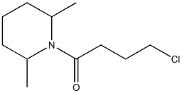 1-(4-chlorobutanoyl)-2,6-dimethylpiperidine,,结构式