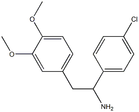 1-(4-chlorophenyl)-2-(3,4-dimethoxyphenyl)ethanamine Struktur