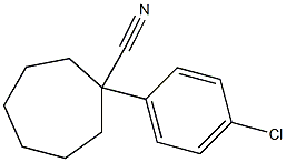 1-(4-chlorophenyl)cycloheptane-1-carbonitrile Structure