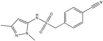 1-(4-cyanophenyl)-N-(1,3-dimethyl-1H-pyrazol-5-yl)methanesulfonamide