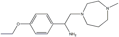 1-(4-ethoxyphenyl)-2-(4-methyl-1,4-diazepan-1-yl)ethan-1-amine 化学構造式