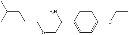 1-(4-ethoxyphenyl)-2-[(4-methylpentyl)oxy]ethan-1-amine Struktur
