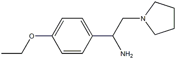 1-(4-ethoxyphenyl)-2-pyrrolidin-1-ylethanamine Struktur